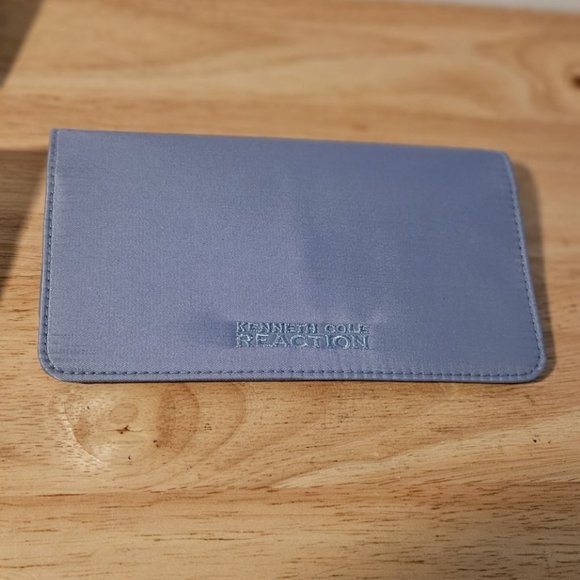 Women's Kenneth Cole Reaction Tri-Fold Wallet Purplish Gray Butterfly - Picture 5 of 7